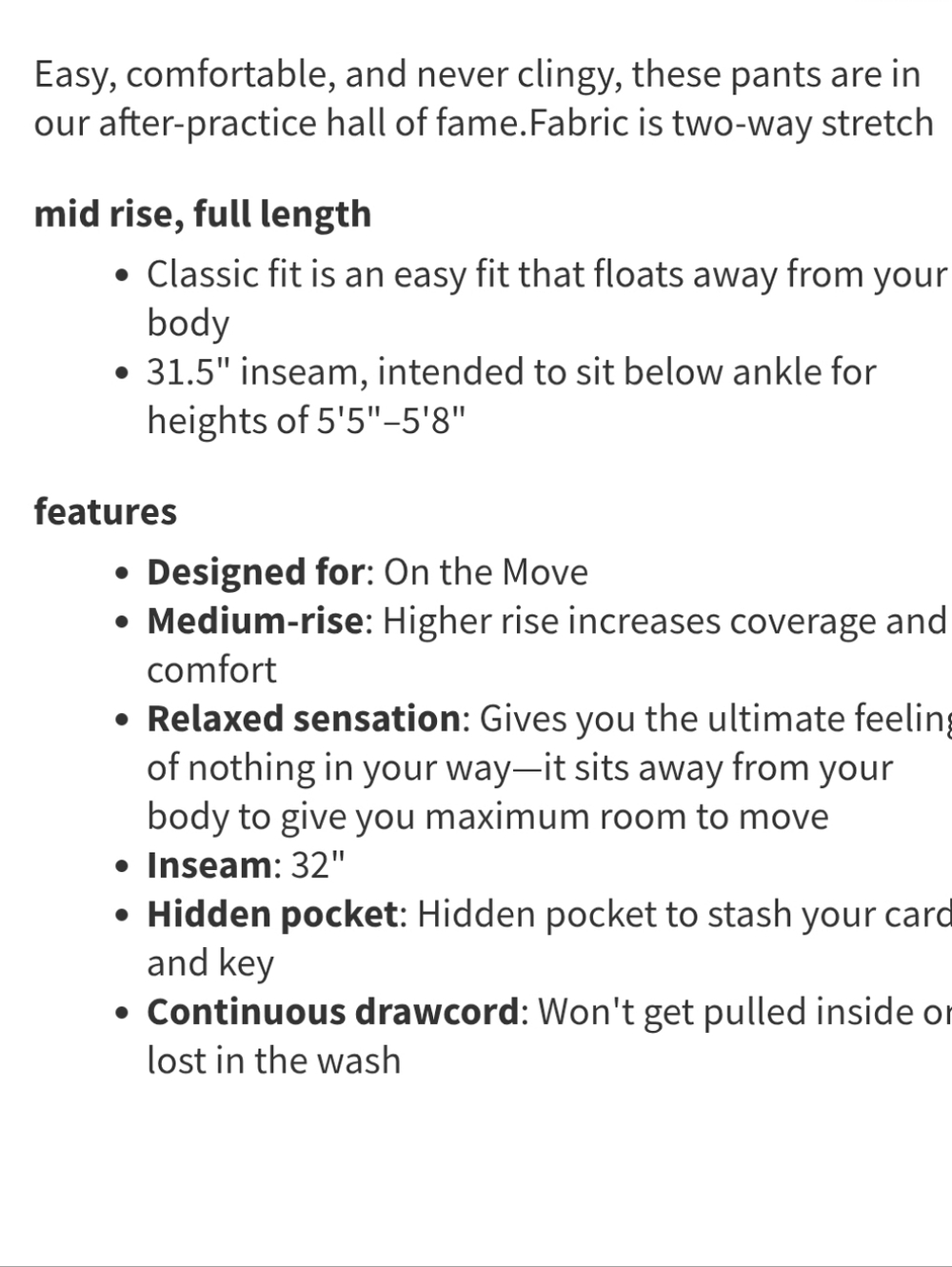 Lululemon Dance Studio Mid-Rise Pant Regular Sz 2 Black Night - Picture 6 of 15